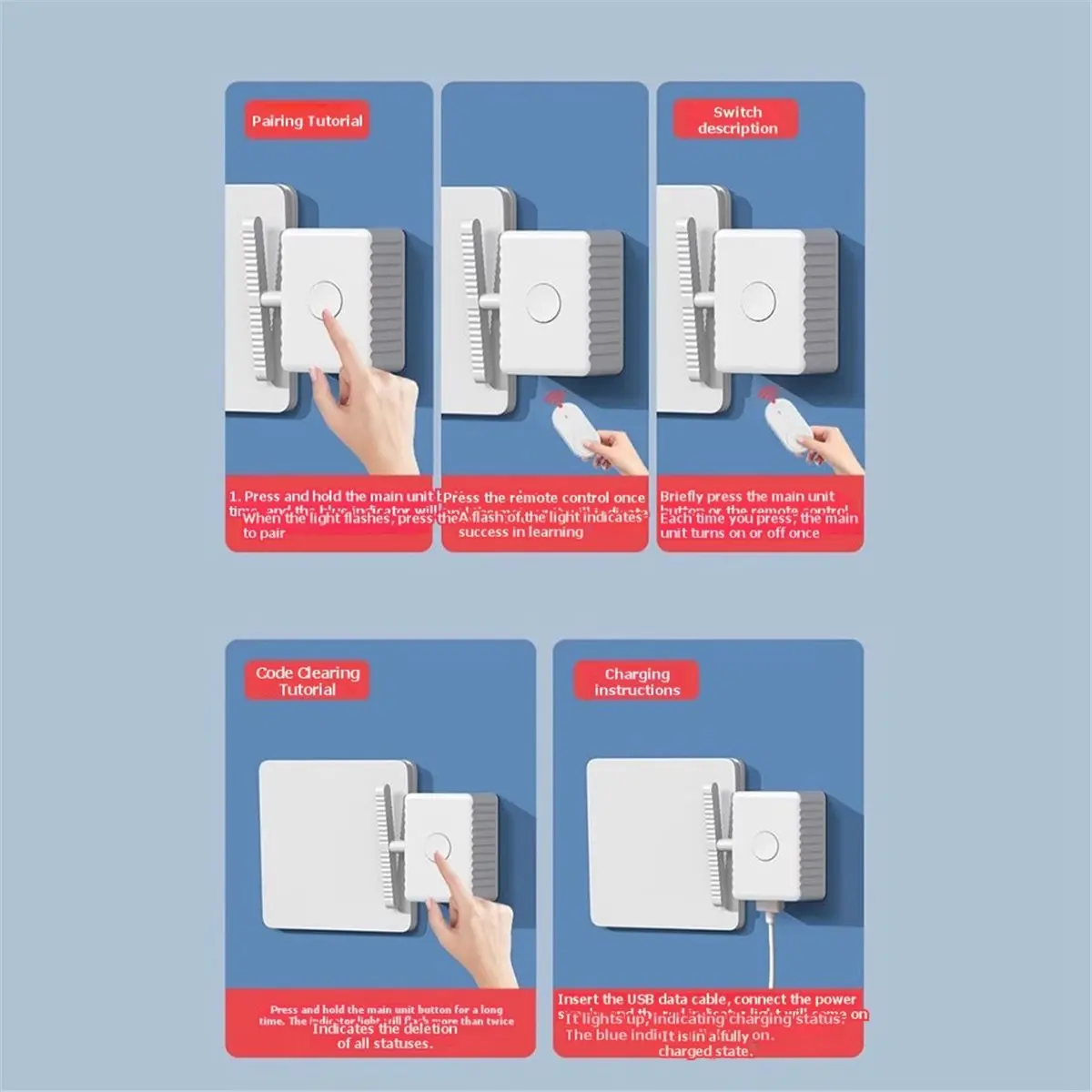 Nices Wireless Control Light Switch Off Tool Intelligent Remote Control Light Switch Remote Control RF Version