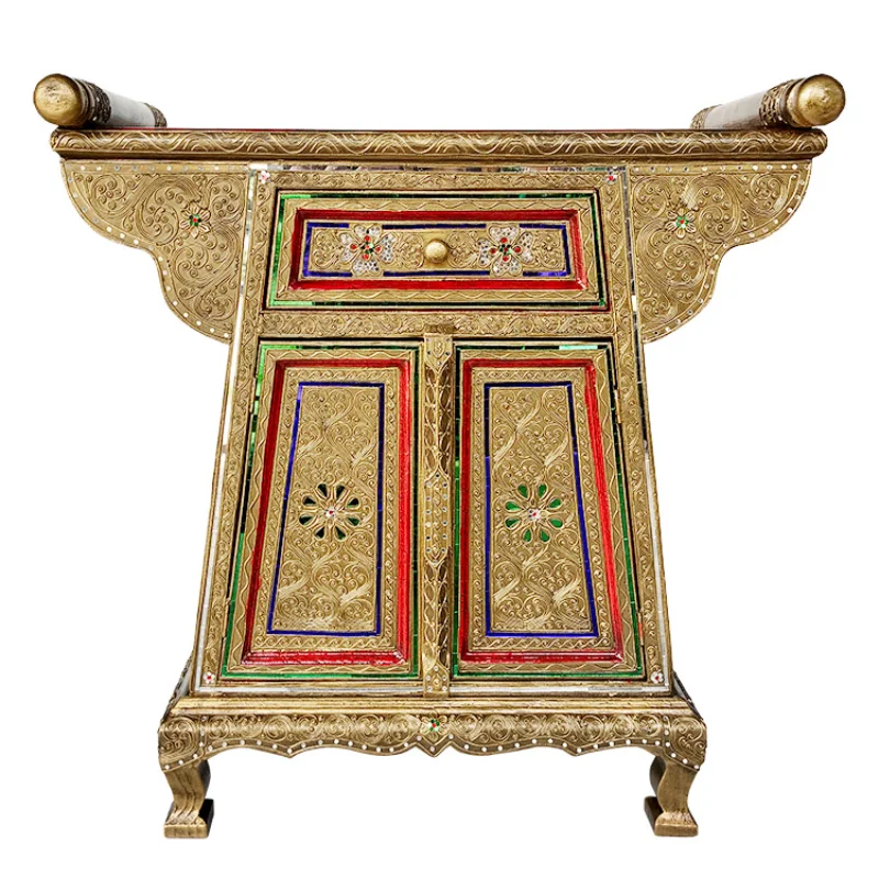 

Thai retro living room floor decoration cabinet light luxury South East Asia style furniture