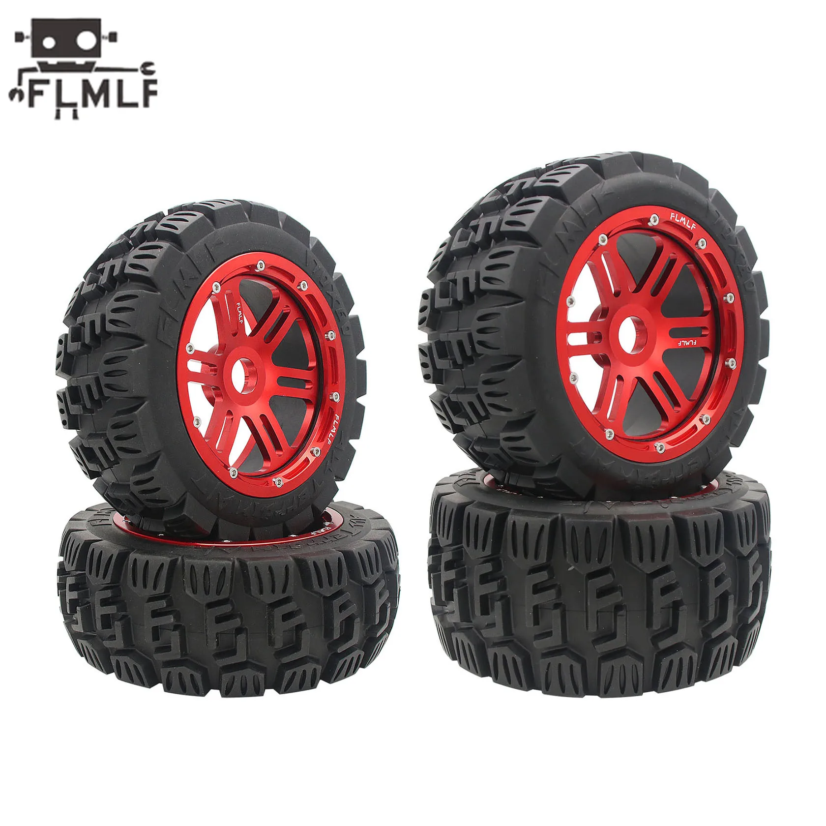 FLMLF Rc Auto All Terrain Achter- of Voorband of CNC Metalen Split Wielnaaf voor 1/5 HPI ROFUN ROVAN KM BAJA 5B SS Buggy Truck Onderdelen