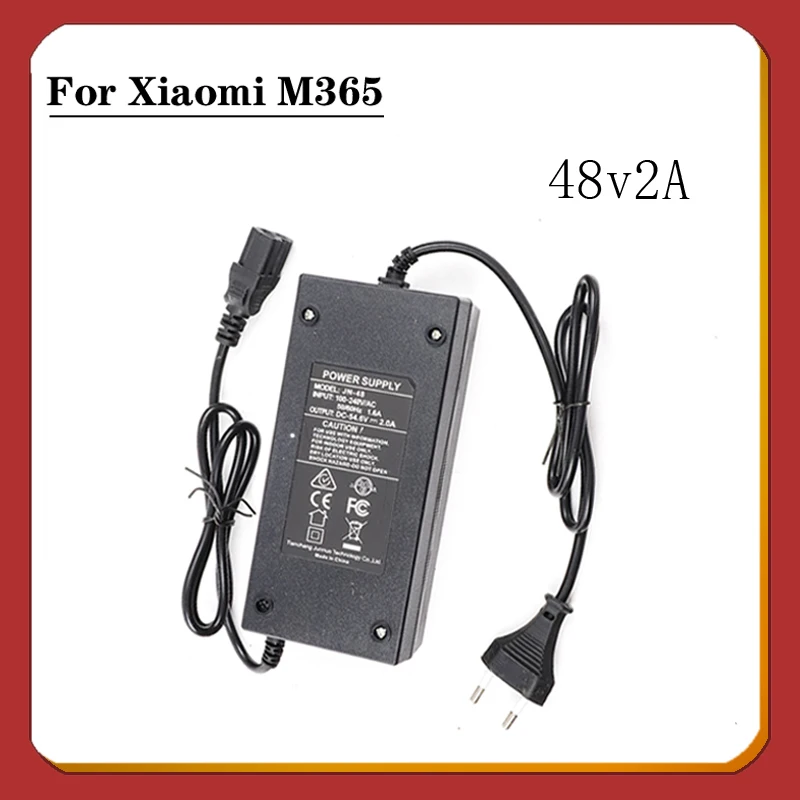 Electric Scooter Electric Bicycle Charger Lithium Battery Lithium Ion Charger Adapter 48V2A is Applicable For Xiaomijia M365