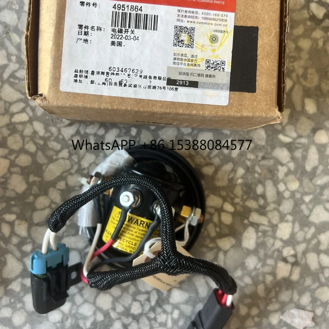 

Genuine Mining Excavator Spare Parts Electromagnetic Switch XE2000 4951864 Pre-lubricated Relay 318601420 for Sale