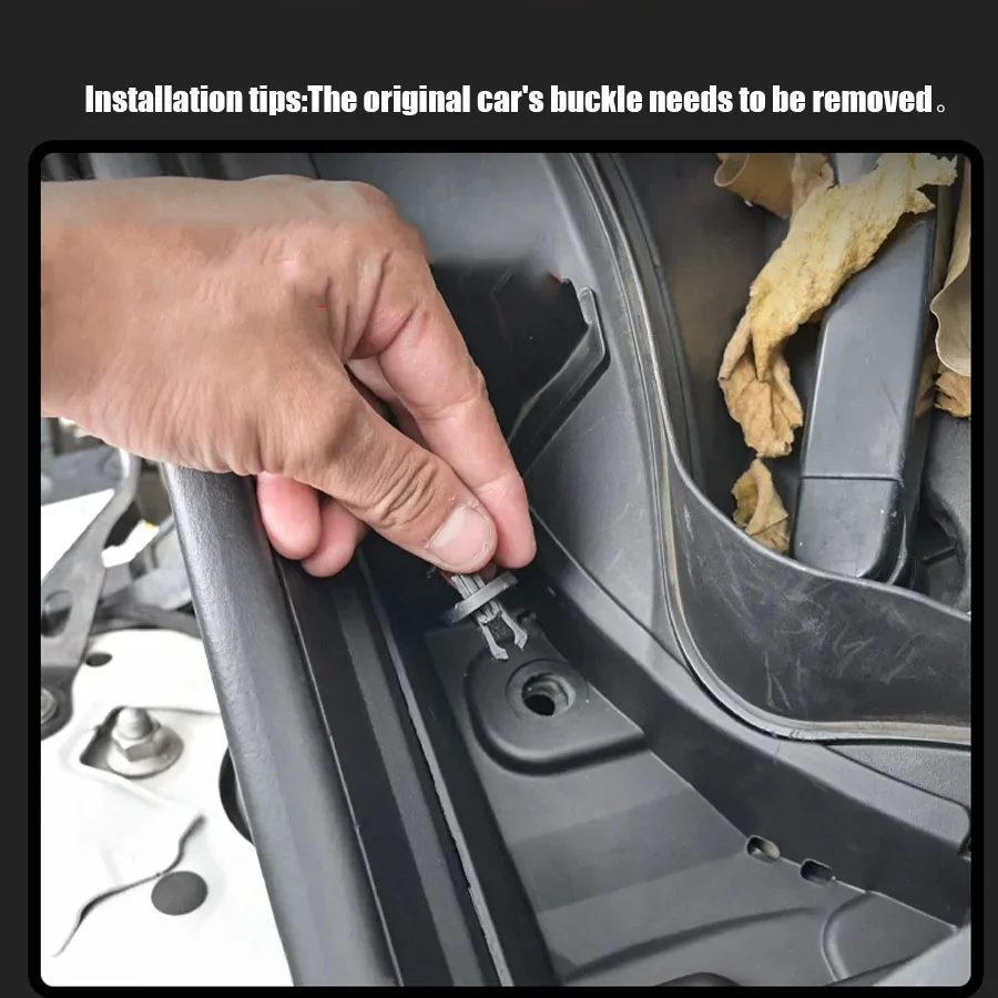 Car Engine Cabin Filter AirVent Cover For Toyota RAV4 XA50 2020 2021 2022 2023 2024 2025 Exhaust Mask Outlet Intake Hood view 6