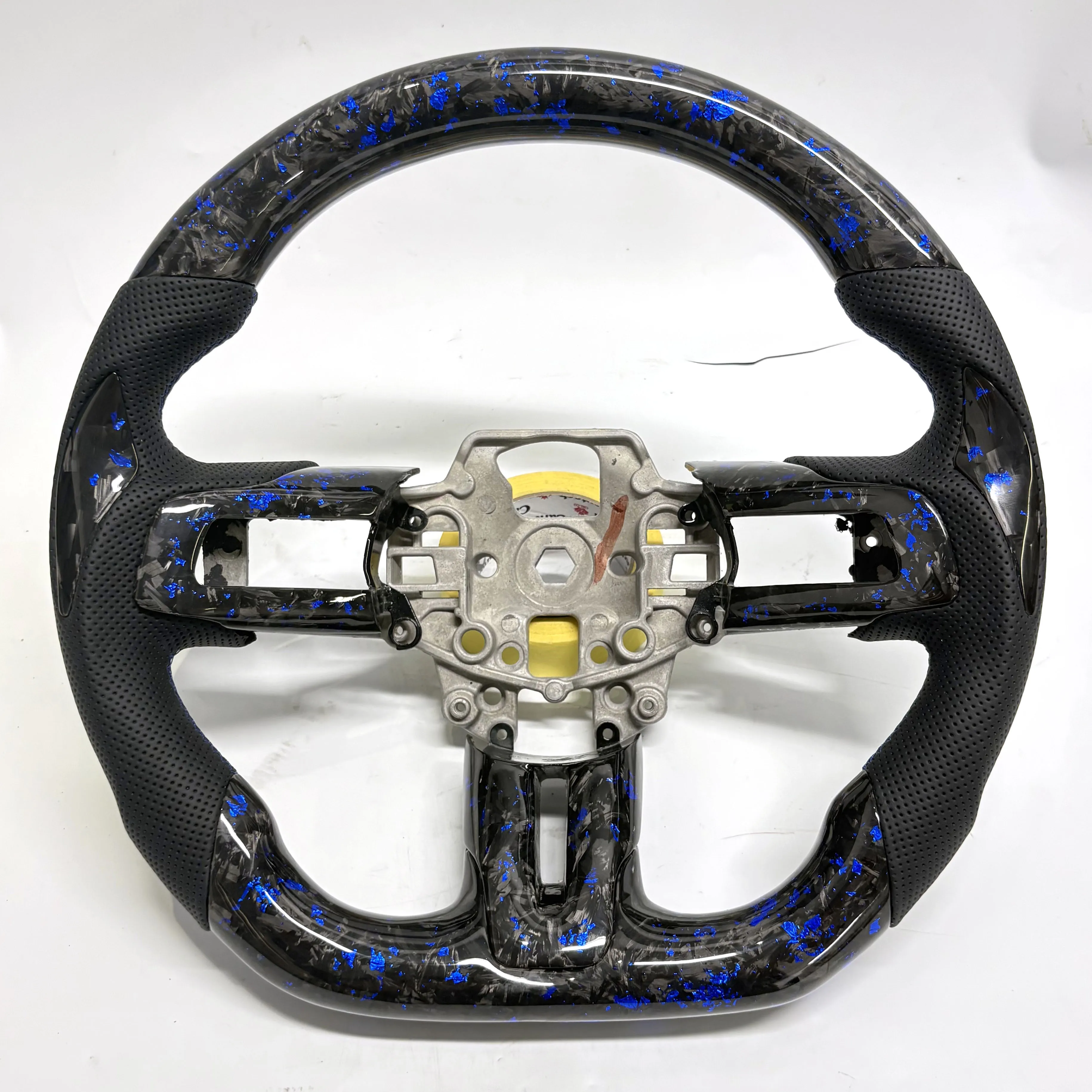 

Синий кованый руль из углеродного волокна для Ford Mustang GT 2015-2023 гг.