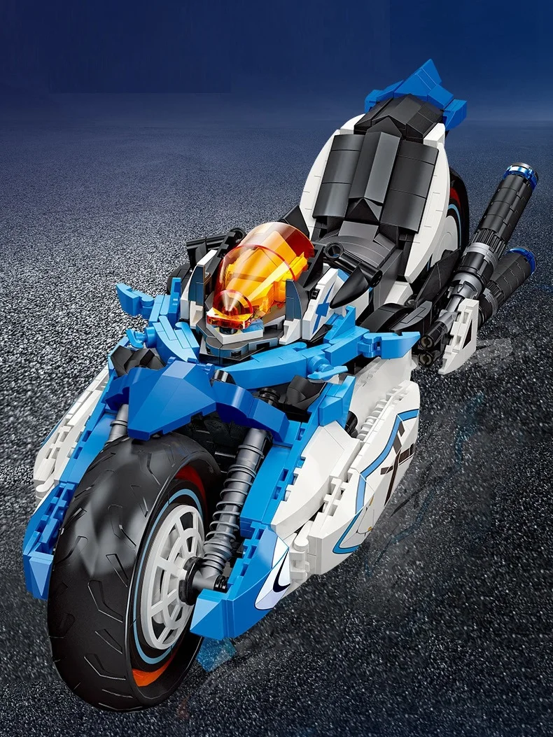 Famous Champion Racing Technical Motorcycle Car Model Building Blocks Speed Expert Motorbike Bricks Toy Children Kids Gifts