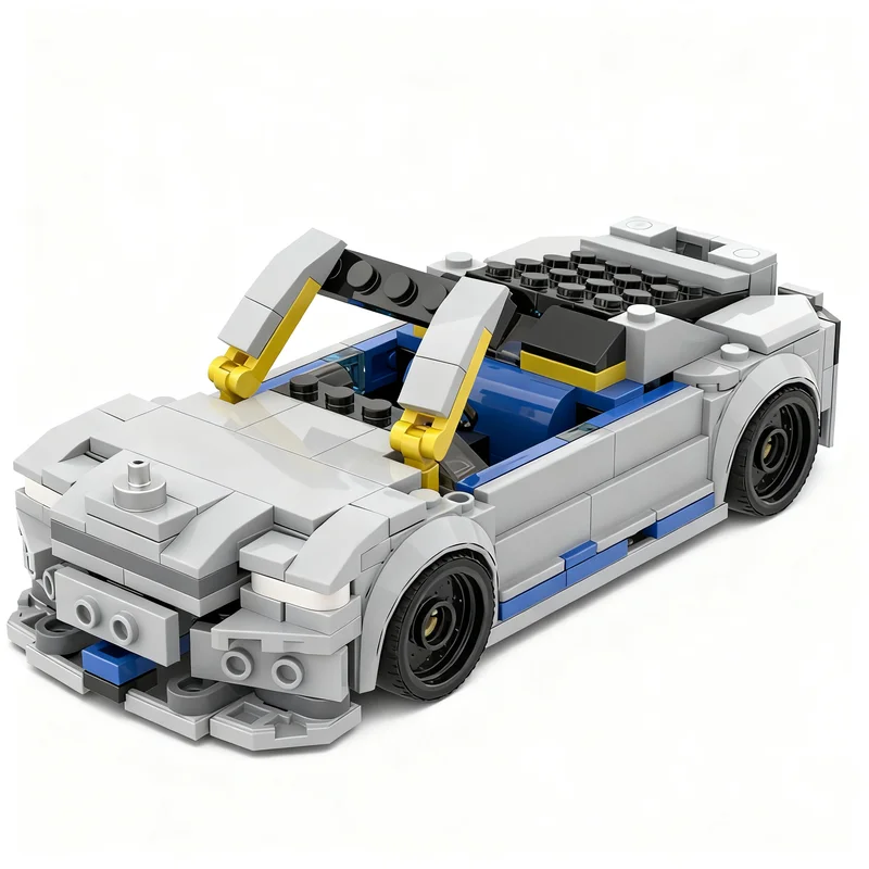 237pcs MOC city Champions Rolls Royce Dawn 76917 MOD Model Christmas Gift Bookshelf Display Home Decor Collectible Desk Ornament