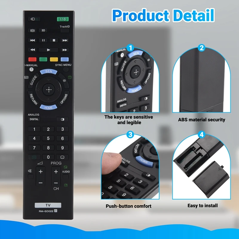 RM-GD022 Télécommande Pour Sony TV RM-GD022 RM-GD021 RM-GD020 RM-GD023