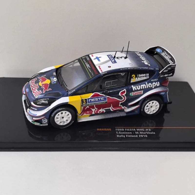 

IXO 1:43 Scale Fiesta WRC #3 2018 Alloy Simulation Car Model Static Collection Decorated Holiday Gifts Toys Souvenir Gift