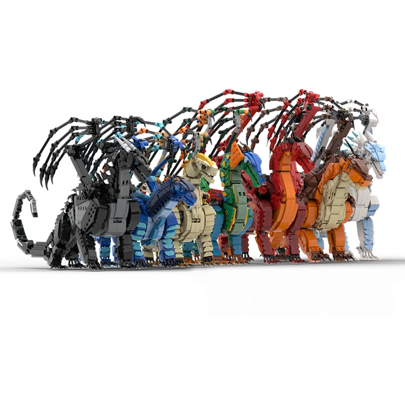 

Конструктор MOC Pyrrhian Tribe Collection Wings Of Fire System, 8568 деталей, строительные блоки, игрушки для сборки, рождественские подарки, кирпичики для детей