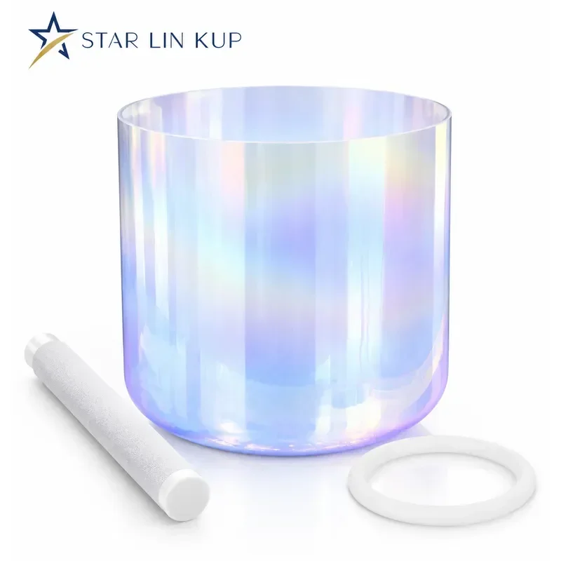 STAR LINKUP Classic Blue Purple Alchemy Crystal Singing Bowl for Meditation Seven Chakra Sound Therapy Perfect Pitch Healing