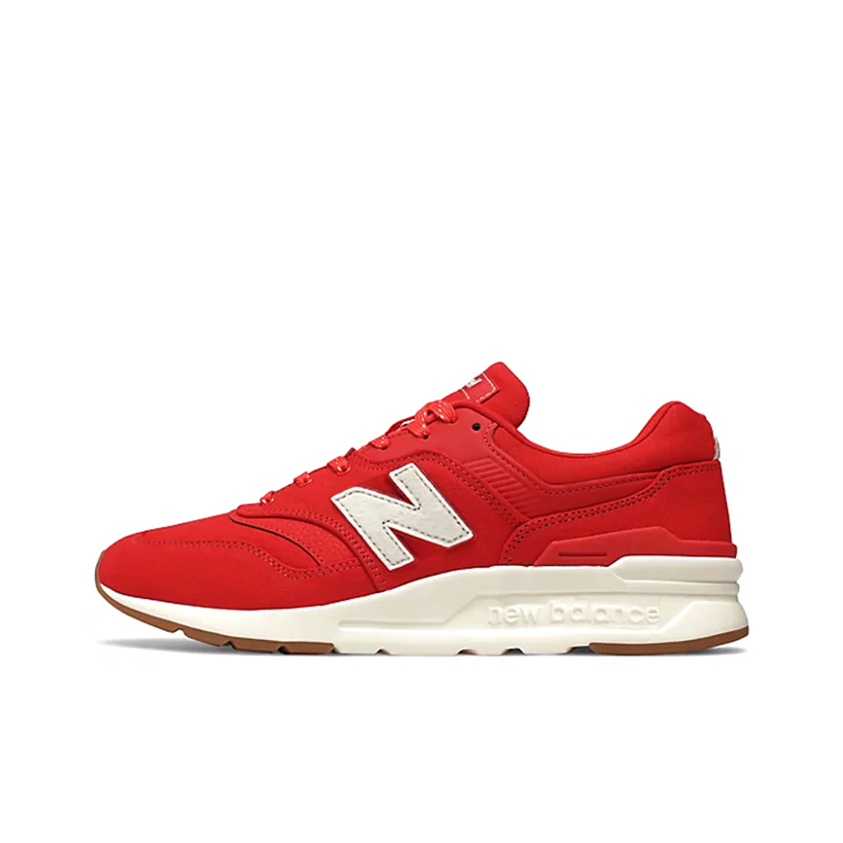 

New Balance NB 997 Leather Cushioning Abrasion Resistant Breathable Low top Running Shoes Unisex Red CM997HDC