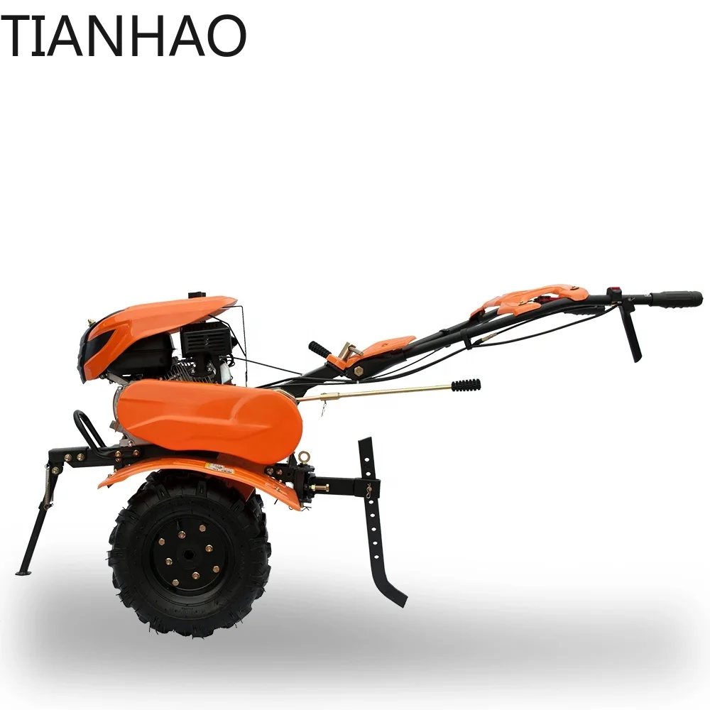 Farm Agriculture Mini Mechanical Multi-function Bed Former Rotary Power Tiller With Grass Cutting Machine