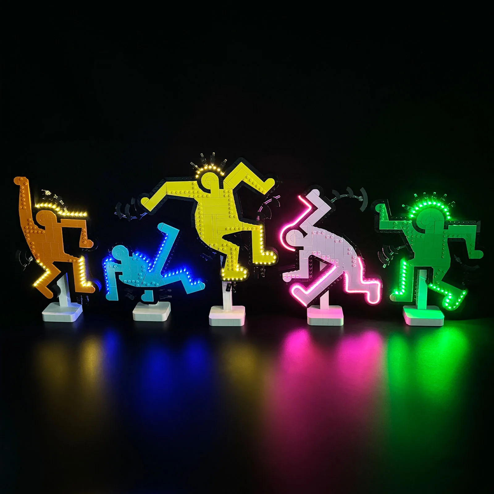 LYBMTWF LED Light Kit Compatible with Lego 31216 Keith Haring – Dancing Figures Building Blocks (NOT Include The Model Bricks)