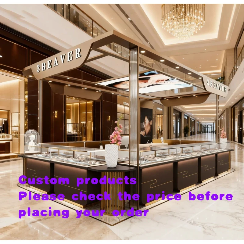 custom.Customized High-end Jewelry and Luxury Display Cabinets at Multiple Locations in Shopping Mall