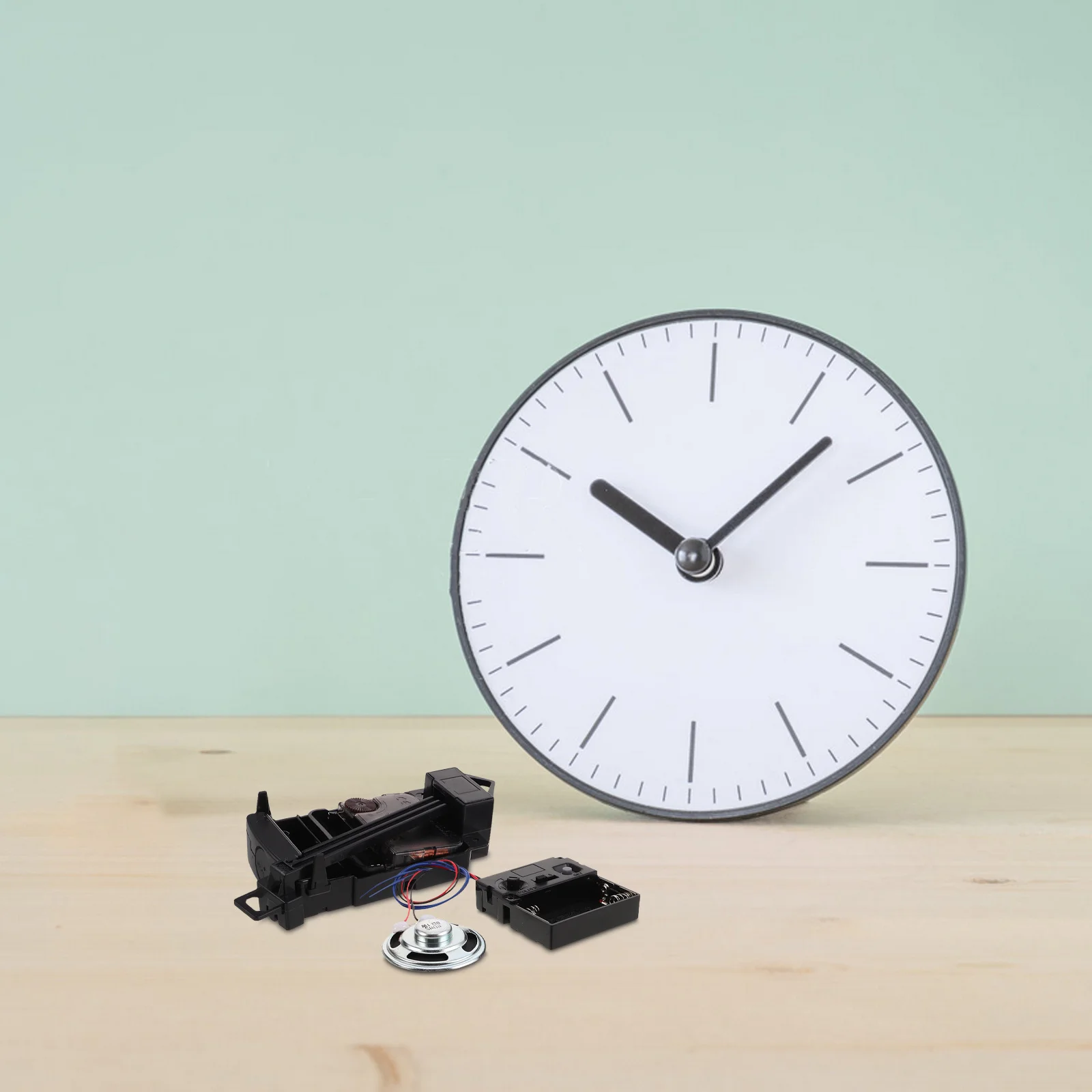 

1Set Music Box with Pendulum Clock Mechanism Hourly Chime Function Elegant Design for Home Office Decoration Silent Operation