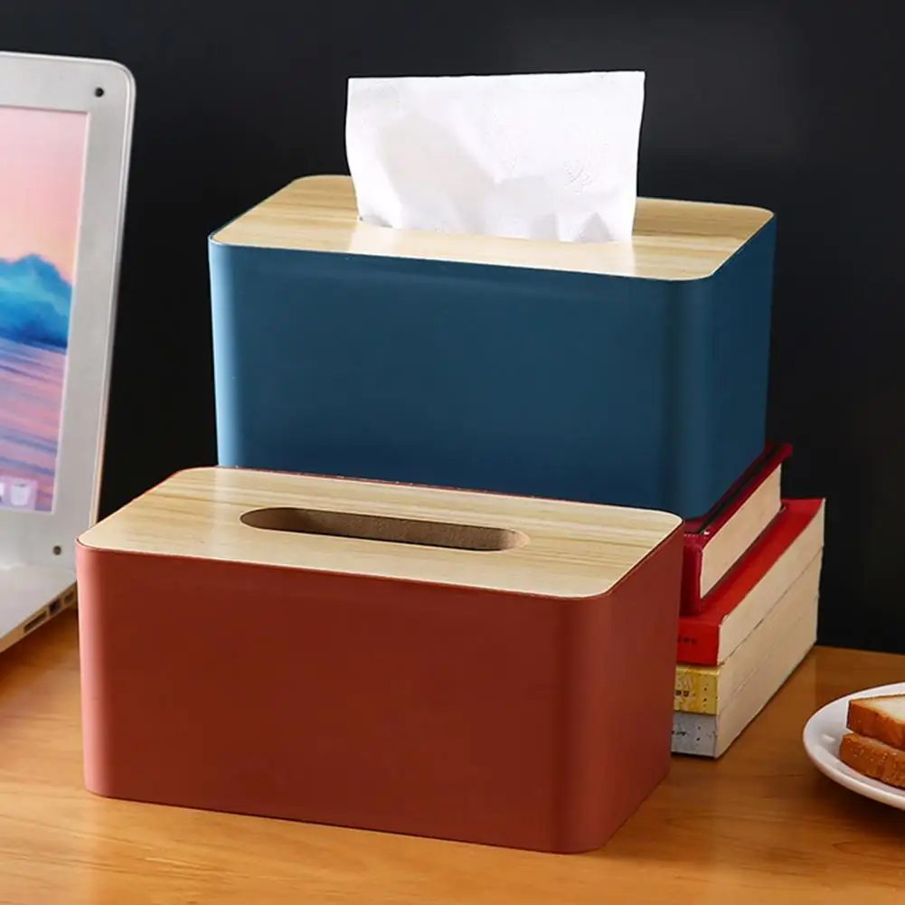 Excellent  Napkin Case Wide Mouth Household Removable Paper Holder Hard-Wearing Rectangular Napkin Box for Home