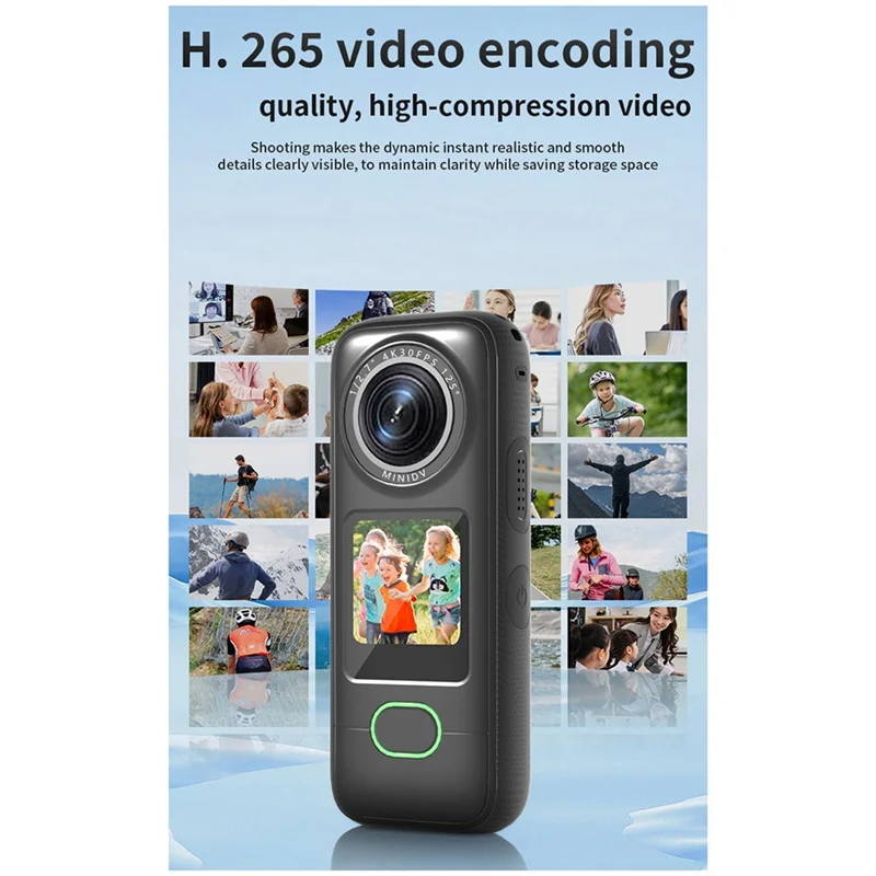 4K HD WIFI كاميرا رياضية لاسلكية دراجة نارية مسجل قيادة خوذة خارجية ركوب الدراجات التصوير الفوتوغرافي مسجل فيديو، سهلة الاستخدام-BCB