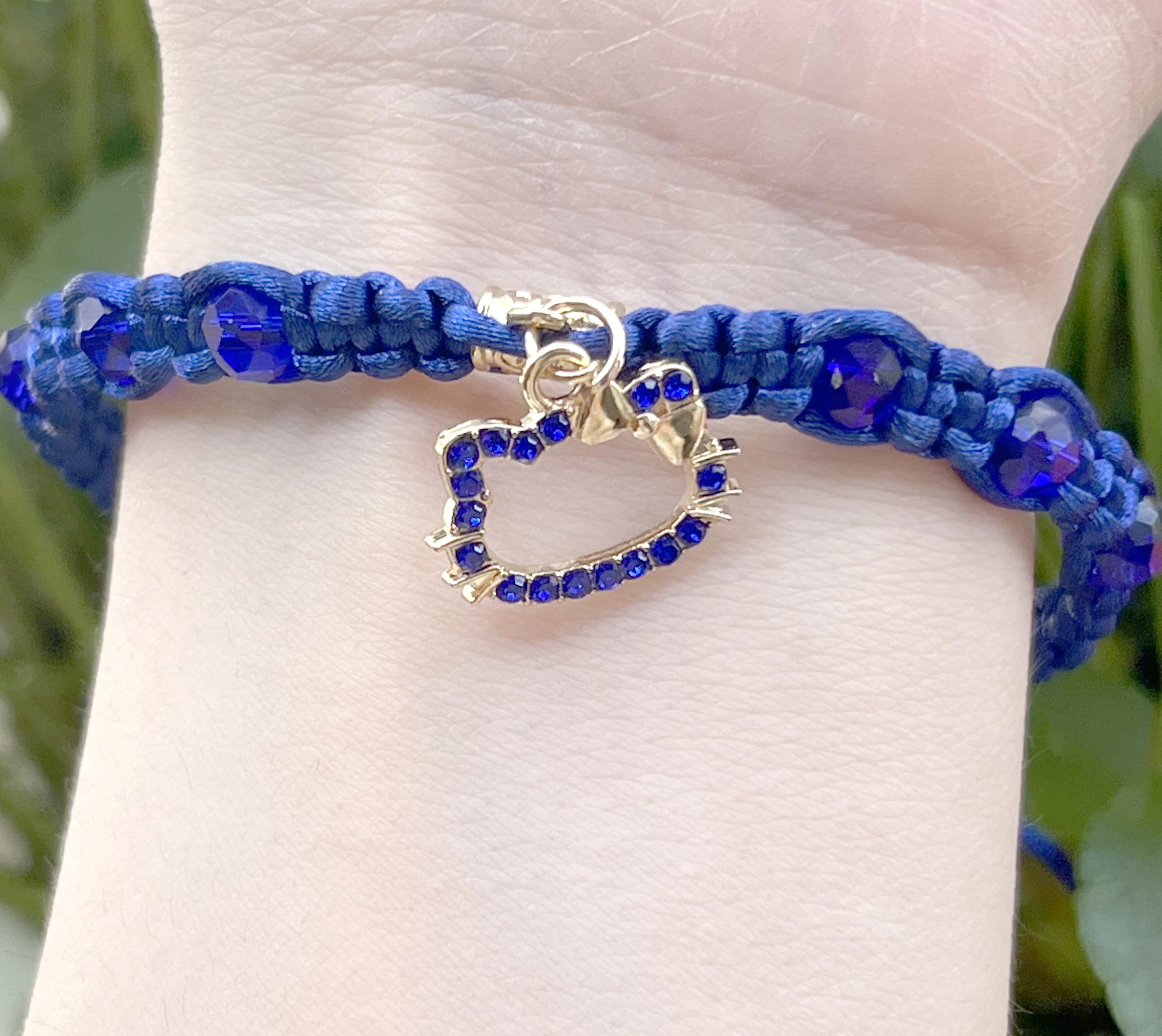 12 Pcs ColorCute  Cat Charm Bracelet Handmade Braided Rope Thread Adjustable Bracelets&Bangles Lucky Jewelry Friends Gift