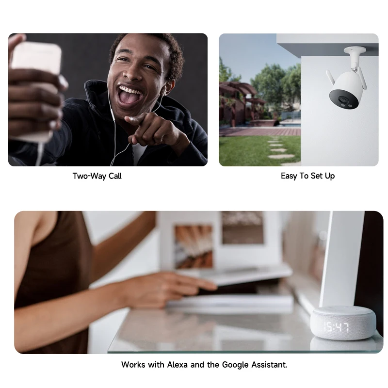 IMILAB EC3 Lite Outdoor Camera 2K Wifi IP Smart Color Night Vision Webcam Video Surveillance Courtyard Patio Security Camera