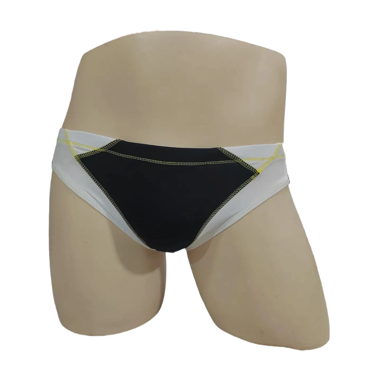 

Мужские плавки BOYTHOR классические, черно-белые, с декоративными треугольными вставками, для сексуального плавания