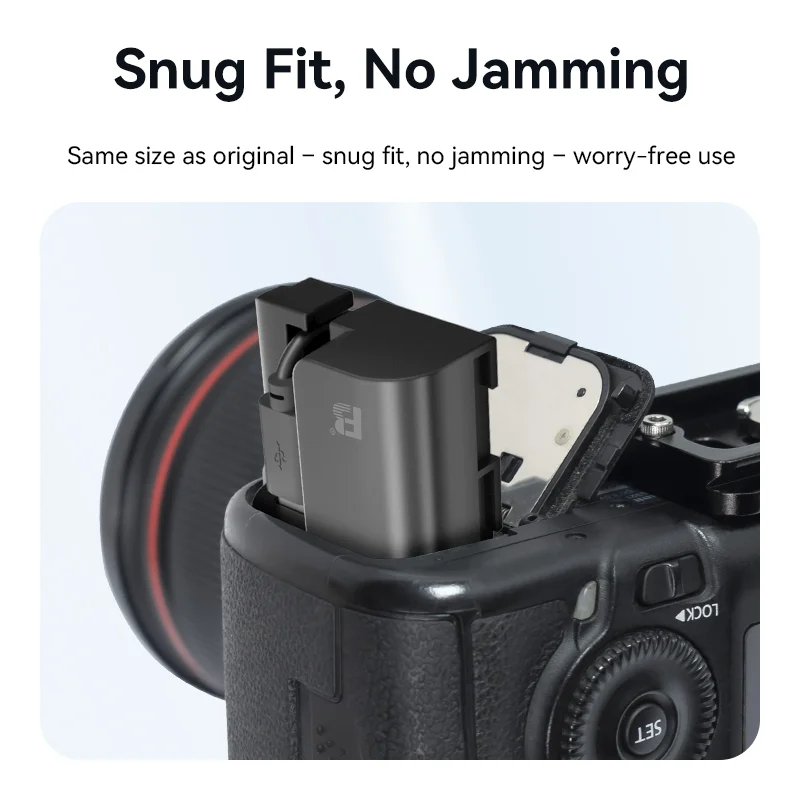 FB LP-E6 Dummy Battery Adapter for Canon EOS R R5 R6 5D 6D 7D 60D 70D, External Power Supply for Camera