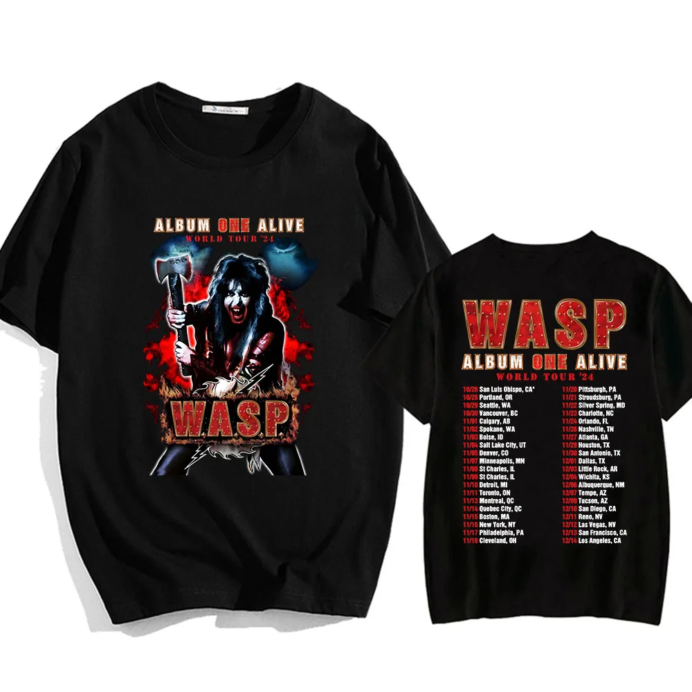 WASP Nation Graphic Tshirts Short Sleeve Cotton Summer Tee-shirt Round Neck  Men Soft  T-shirts Printing Comfortable Tee Hip Hop