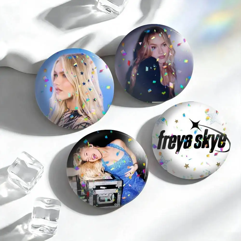 F-Freya Skye Singer World  25mm 32mm 44mm 58mm 75mm Brooches Badges Pins for Accessories Gift
