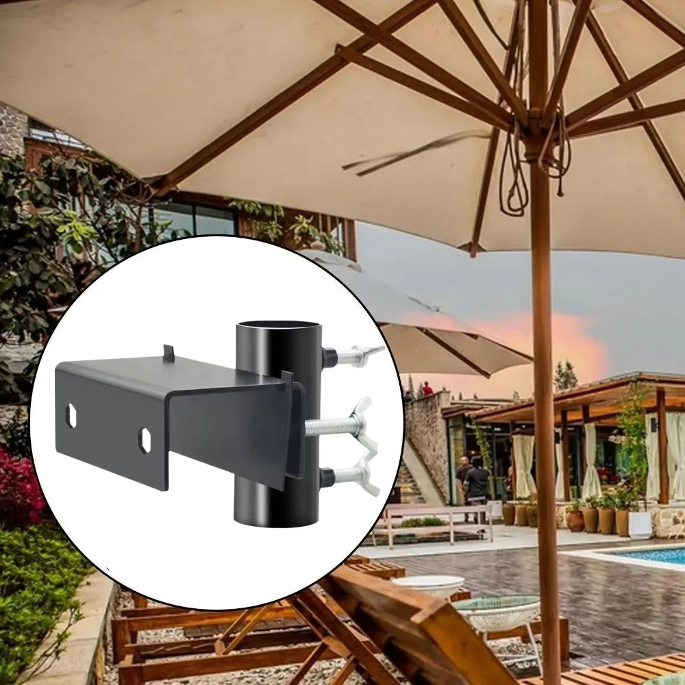 Adjustable Umbrella Clamp Bracket Water-proof Easy To Install Deck Umbrella Mount Shock-proof Anti-rust Patio Umbrella Holder