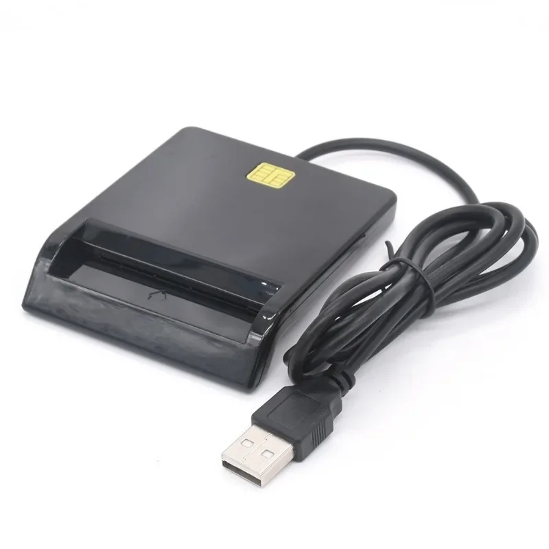 Lettore di Smart Card USB per lettore di schede EMV IC/ID di carte bancarie di alta qualità per Windows 7 8 10 Linux OS USB-CCID ISO 7816