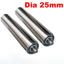 Dia 25mm Stainless Steel Idler Non-power Roller Conveyor Roller Conveyor Belt Roller Pipe Tube Assembly Line Roller With Bearing