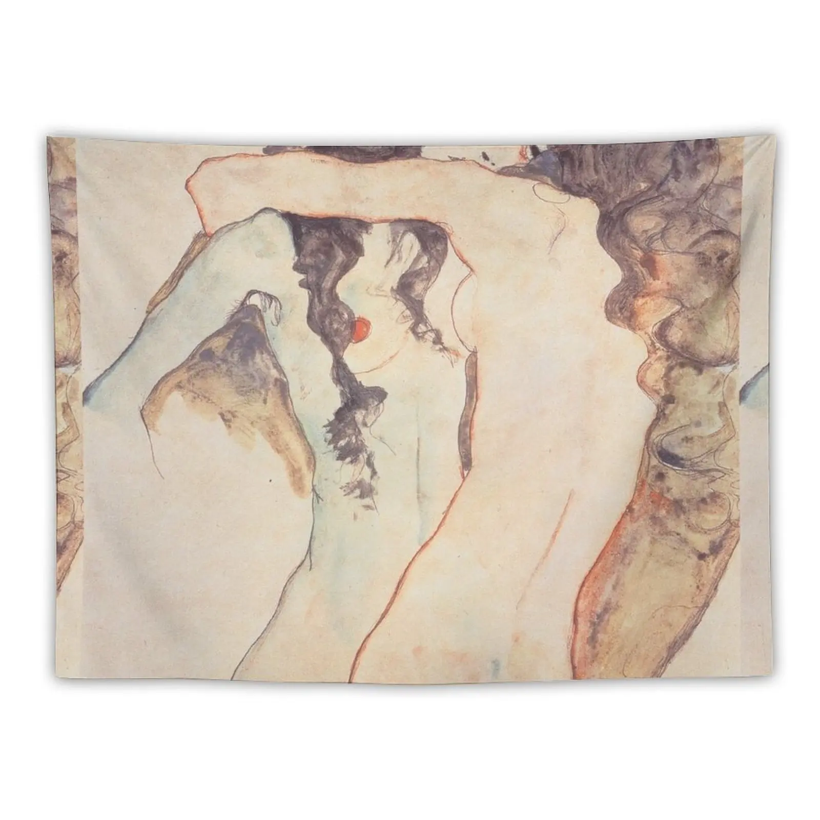 

New Two Women Embracing, Egon Schiele Tapestry Decoration For Bedroom Funny Tapestry Bedroom Wall Hanging