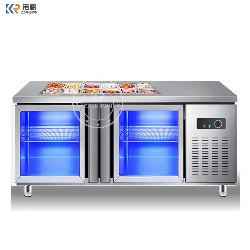 Best quality commercial machine milk tea business equipment Salad table