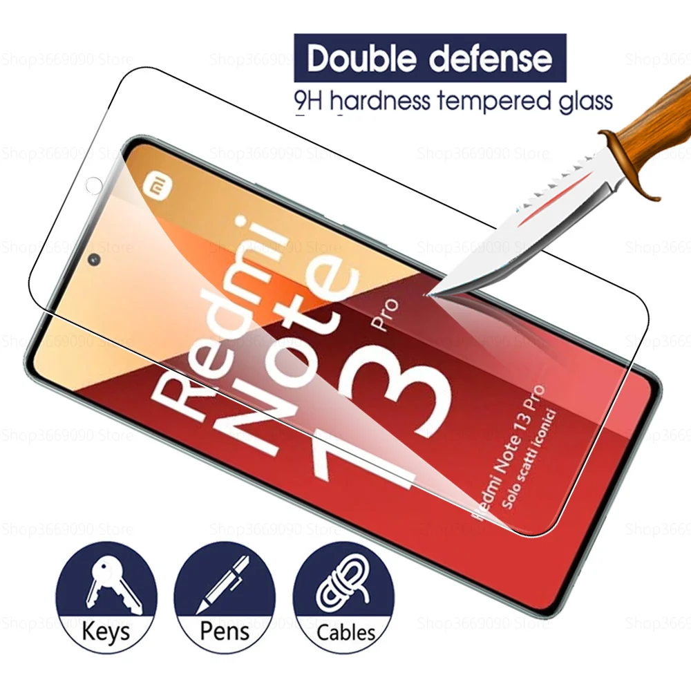 3 uds Protector de pantalla para Xiaomi Redmi Note 13 Pro Redmy Note13 Pro 13Pro Protector de vidrio antiarañazos cubierta de película de vidrio templado
