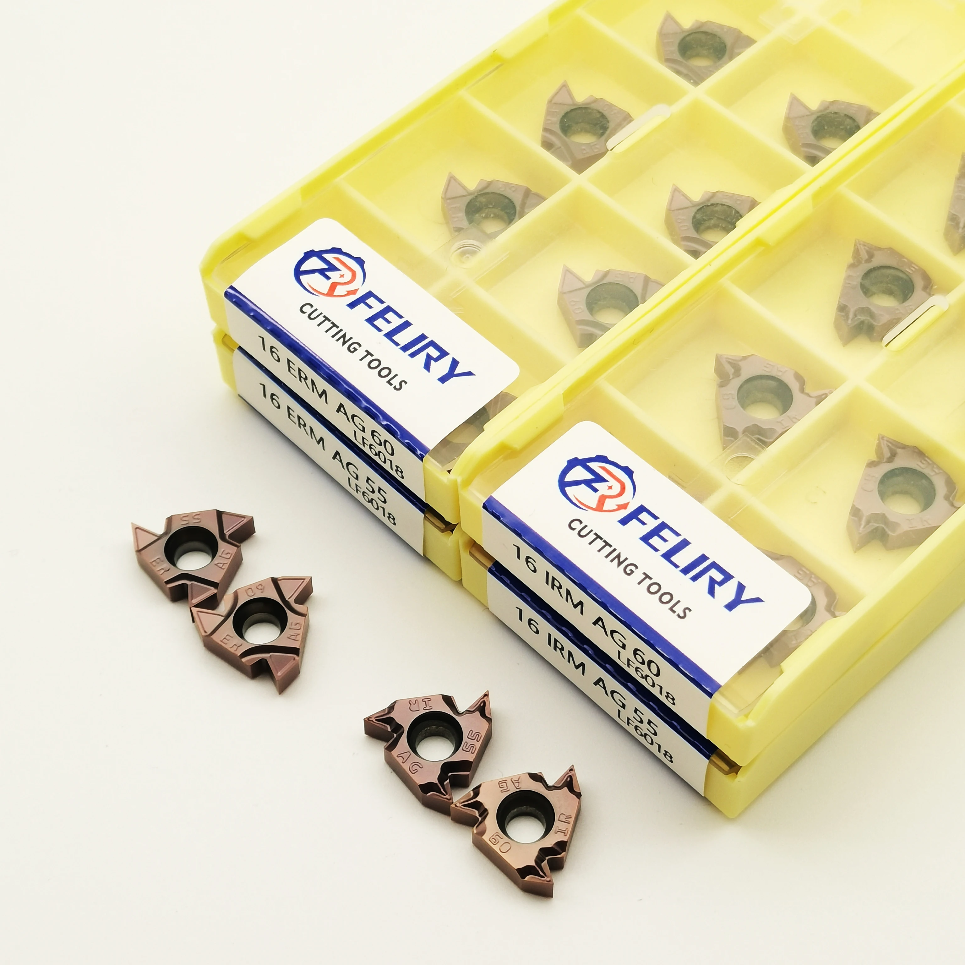 

10PCS High-quality universal carbide cutting tools 16IRM 16ERM AG55 AG60 LF6018 for processing stainless steel and steel threads