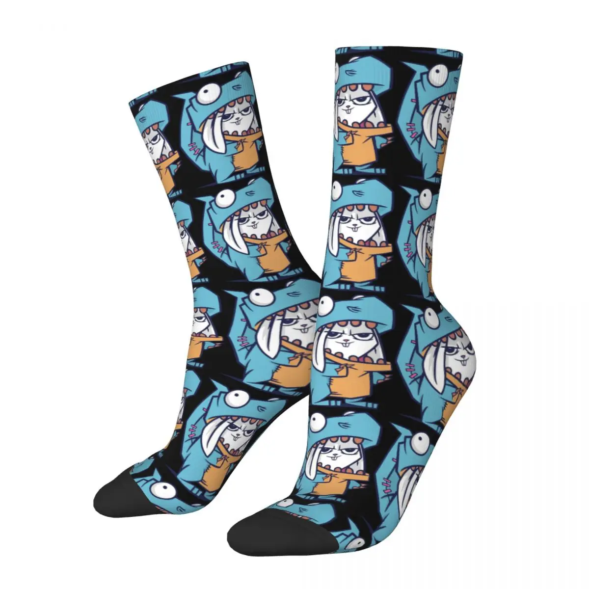 Dino Costume Baka Rabbit Slap Cartoon Anime Socks Male Mens Women Autumn Stockings Printed