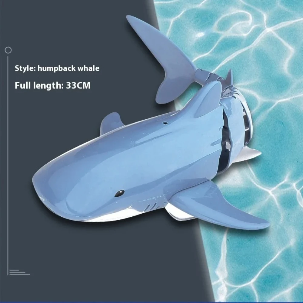 Best-selling 2.4G Remote Control Realistic Electric Shark Boat Model Swaying Fish Swimming New Toy Birthday Gift view 2