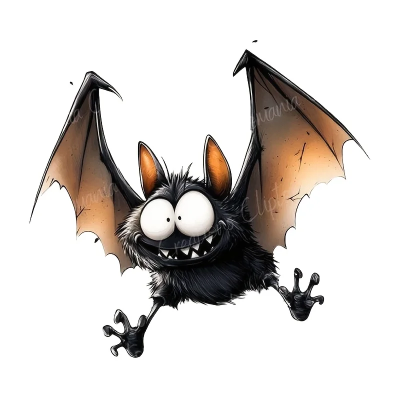 6-inch Cute Big Eyed Bat Premium Waterproof Vinyl Stickers, Suitable for Cars, Laptops, Bottles, Trucks Motorcycles Cup Stickers