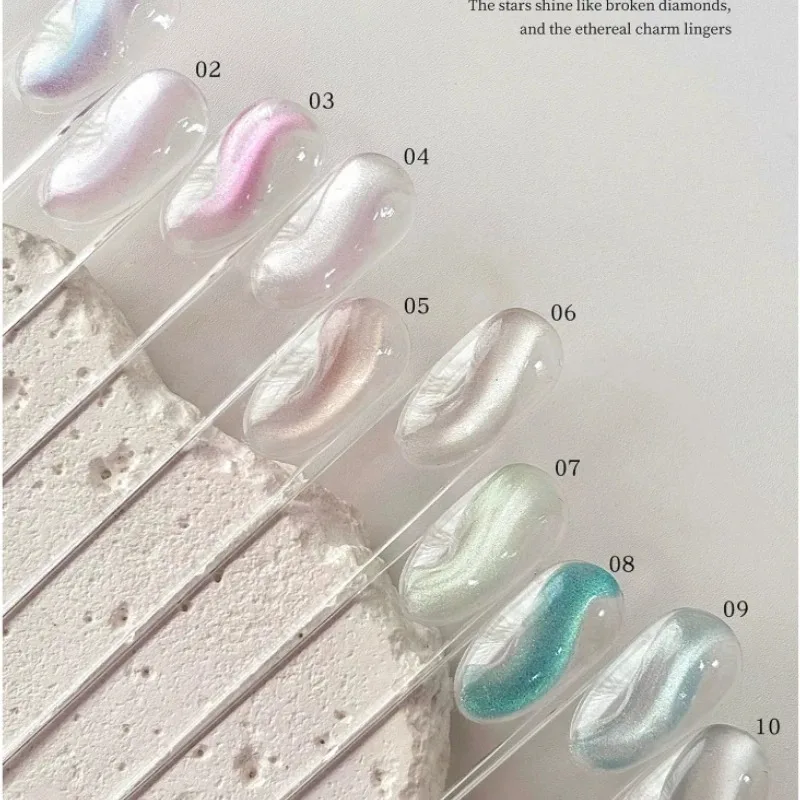 10 Jars Cat Eye Spider Gel Polish High Density Magnetic 2.5g Gel Canned Wire Drawing Painting Wire Line DIY Nail Art Manicure