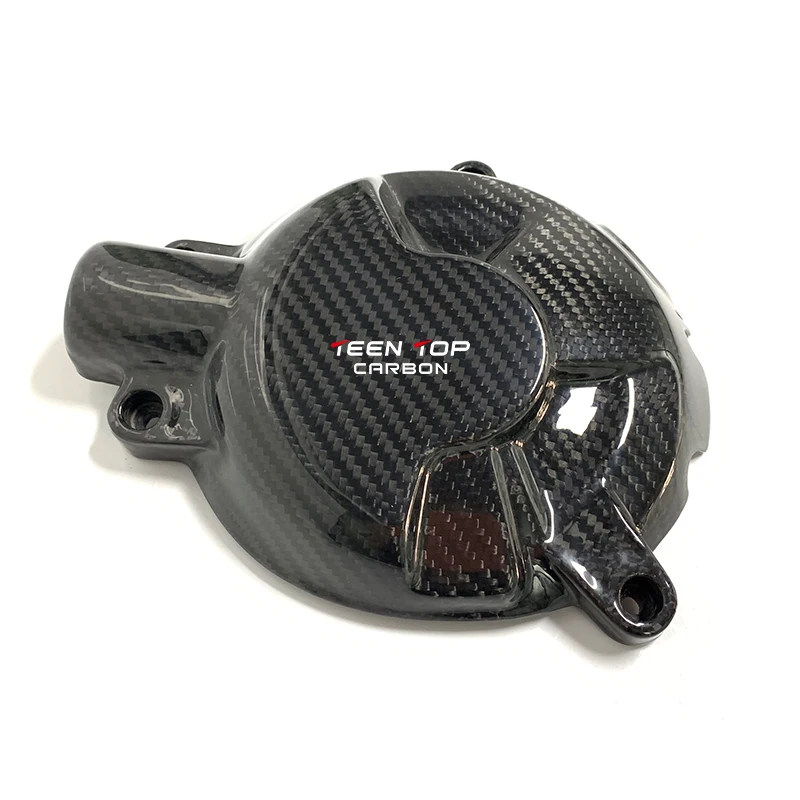 Cubierta de motor de fabricación de piezas de motocicleta de fibra de carbono de alta calidad, Protector derecho para S1000RR S1000R, sarga brillante 2020 +