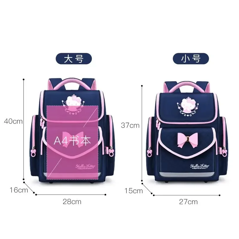 Sanrioed Hello Kitty Anime Cute Large Capacity Children Backpack Schoolbags Student Cartoon Shoulder Bag Travel Gift for Friend