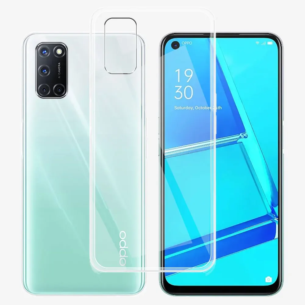 עבור oppo a52 oppo a72 כיסוי סיליקון רך ברור להגן על מקרים טלפון עבור oppo a73 bumper coque oppo a92 oppo a72 5g fundas