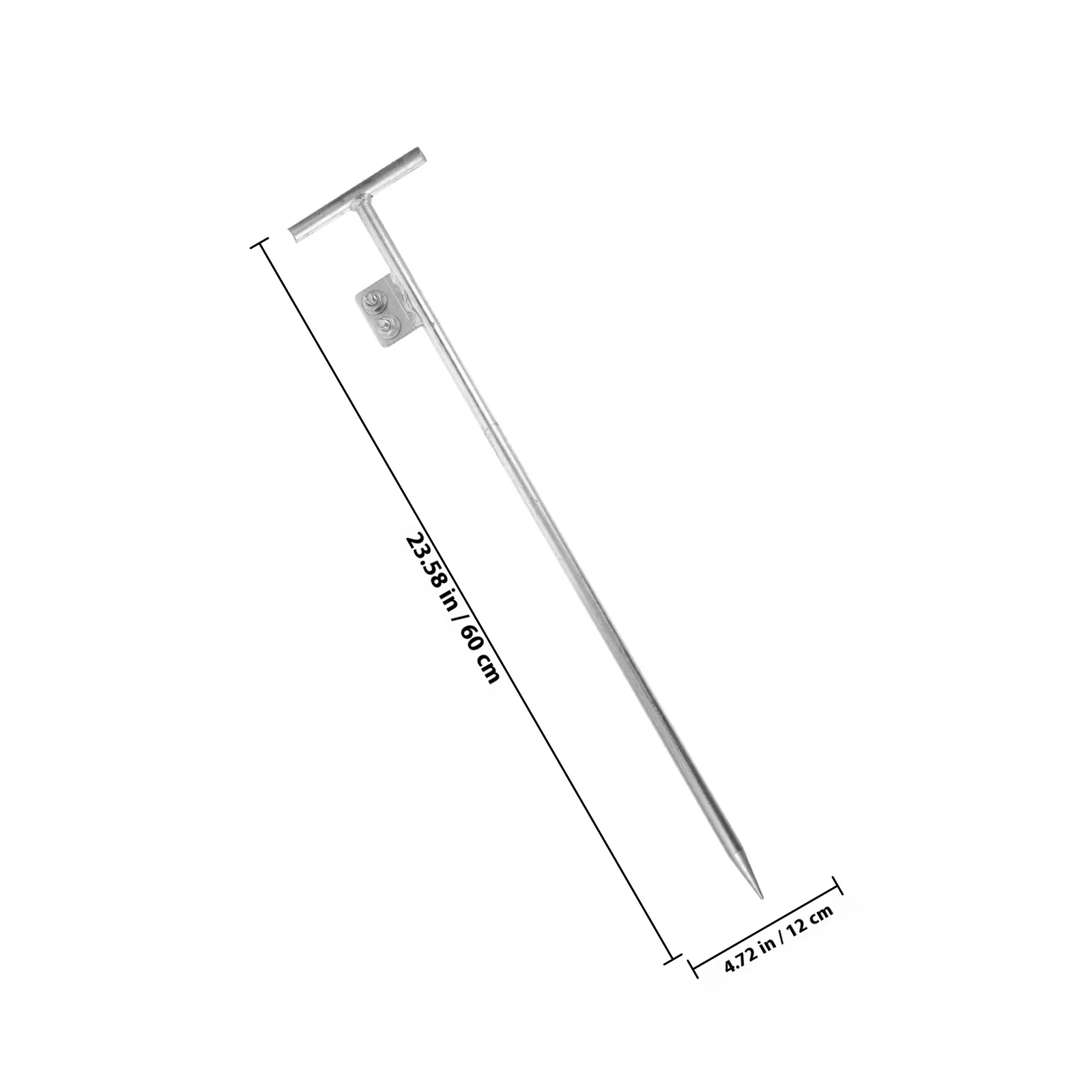 Valla eléctrica para exteriores con conexión a tierra de Metal resistente, superficie lisa, diseño cónico, antena de fábrica para el hogar, poste de cerca, cable de tierra