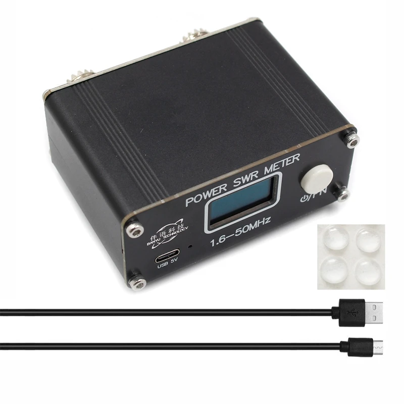 1Set QRP 150W SWR HF Shortwave Standing Wave Meter SWR/Power Meter 1.6-50Mhz FM/AM/CW/SSB