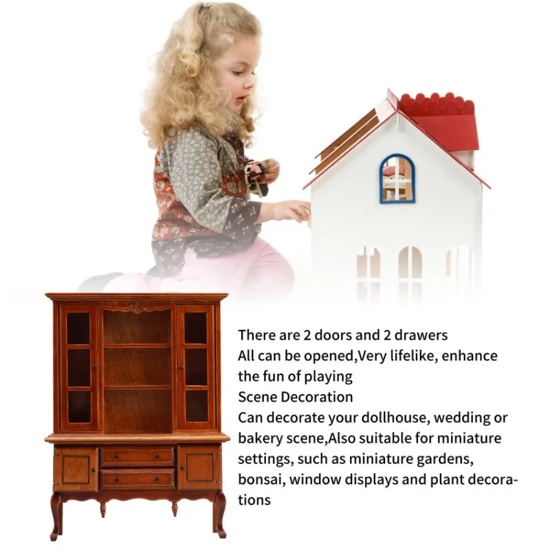 

Миниатюрная деревянная книжная полка DELAM 1:12, мебель для кукольного домика, набор мебели и аксессуаров для дома