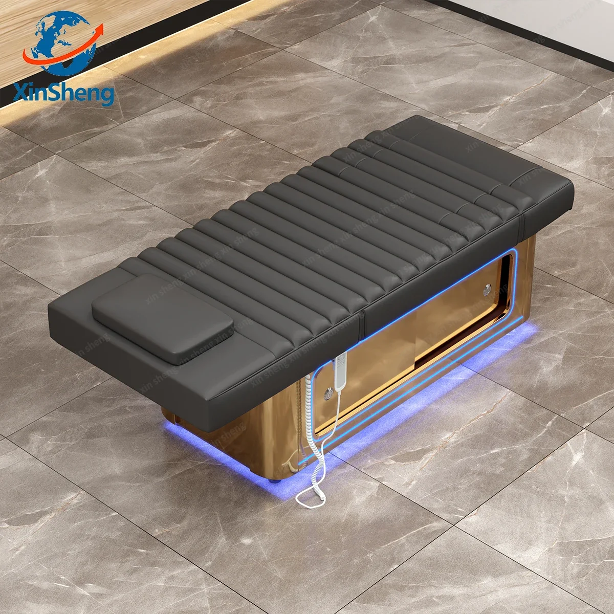 

XinSheng электрическая кровать для ухода за красотой, гидротерапия, массажный стол для лица, кресло для салона, кровати для ресниц, массажные стулья для ног, спа-мебель