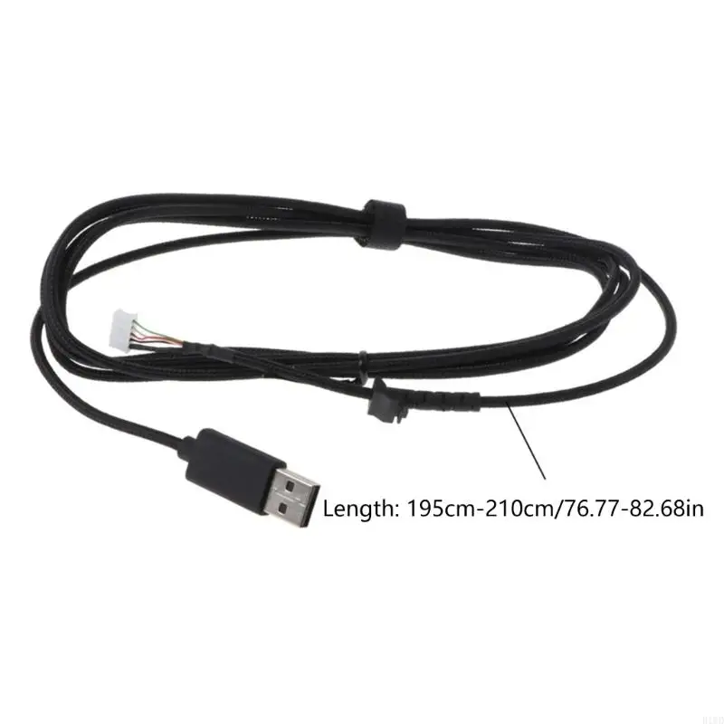 Cable ratón USB PVC duradero repuesto R1WD 2,2 M, líneas ratón para G502