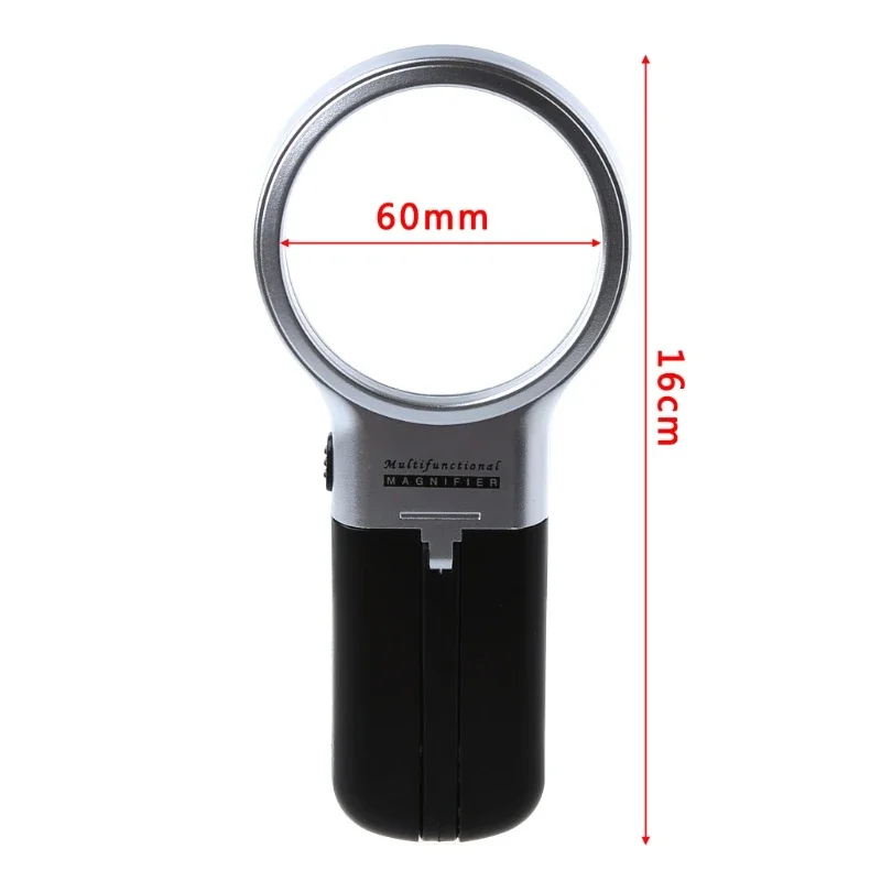 3X Desktop Handheld Reading Magnifier Magnifying Glass lens With LED Lights