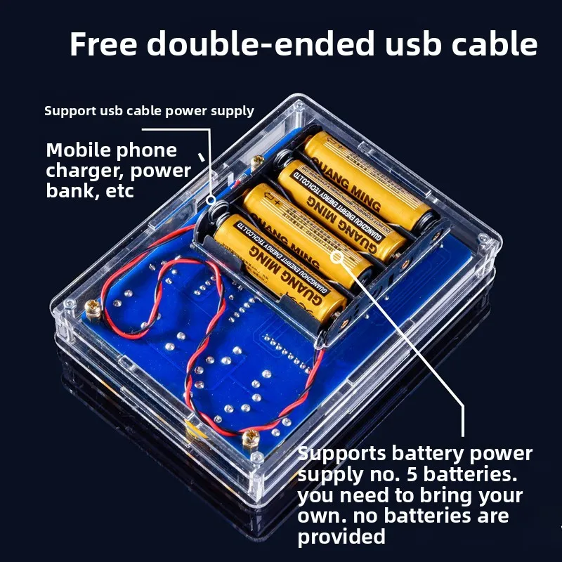 Pixel Game Making Kit 51Single-chip Microcomputer Game Console TetrisdiySpare PartsHU-001
