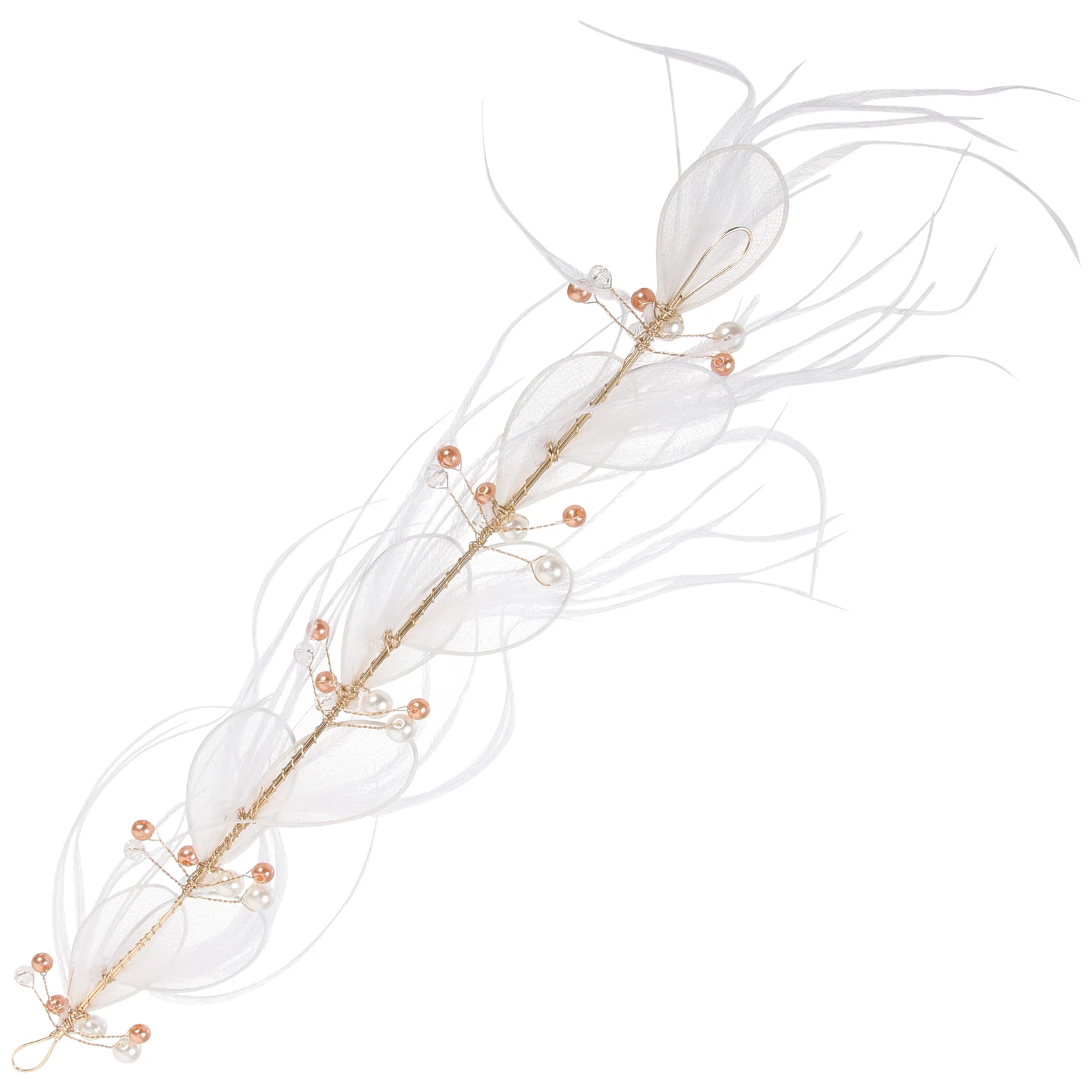 

White Flower Hairband Girls Hair Accessories Birthday Party Stage Performance Hairbands for Women