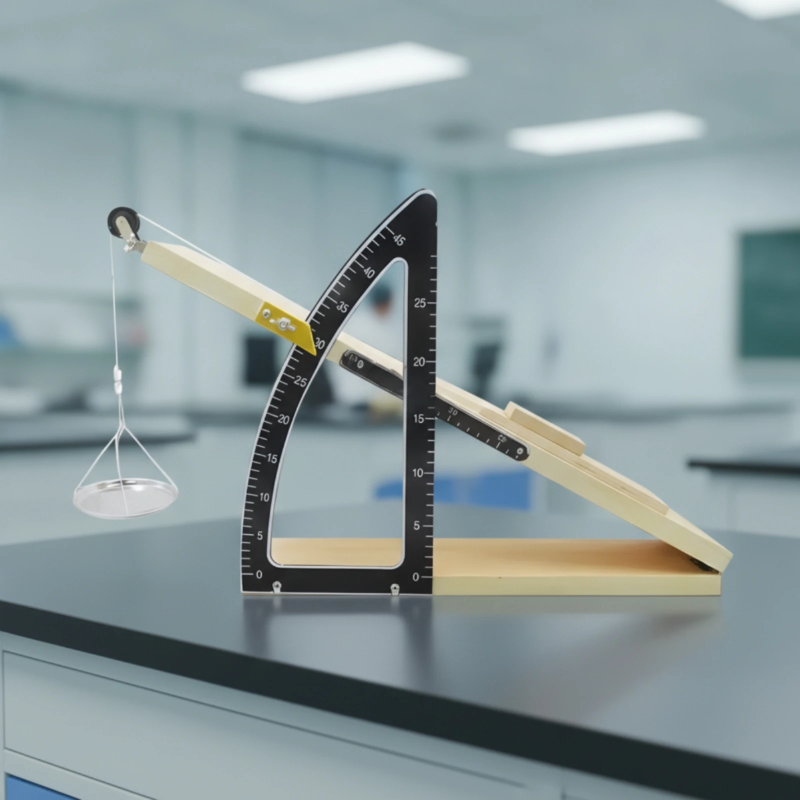 Inclined Plane Friction Meter Analog Apparatus for Teachers, Physics Experiments, Science Labs