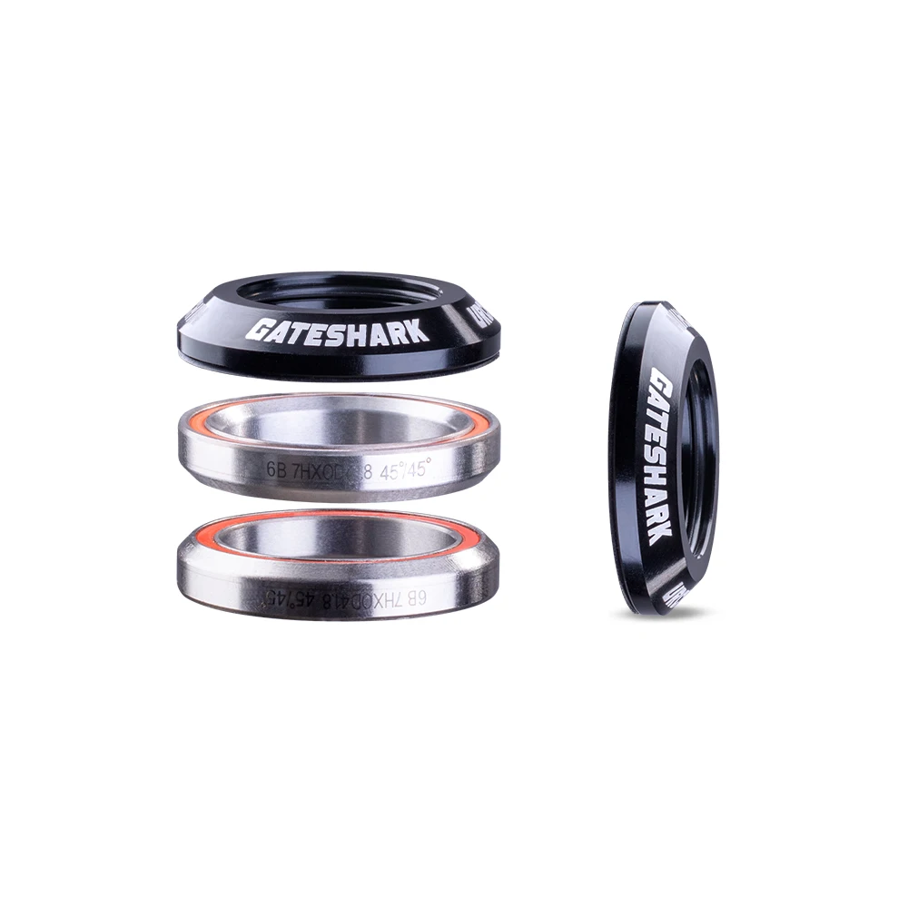 Gateshark GS-U-I11/8 IS42 1-1/8“ Headset Integrado Sem Rosca para Peças de Bicicleta de Corrida BMX, Altura do Eixo 9.4mm, Coroa de 30mm